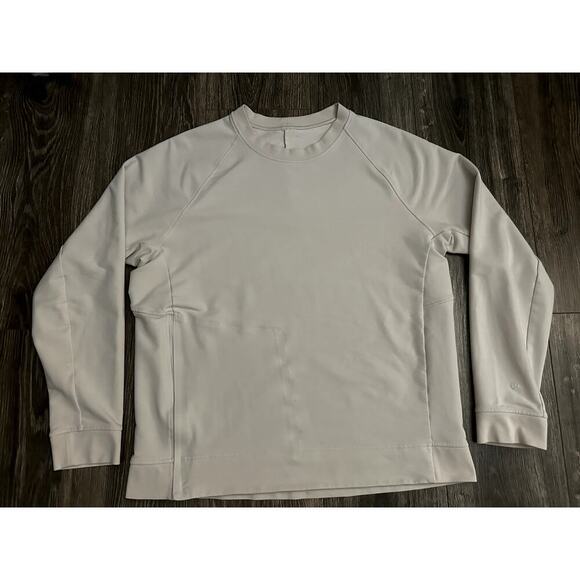 lululemon athletica Other - Lululemon City Sweat Crew Raw Linen Crew Pullover size Large